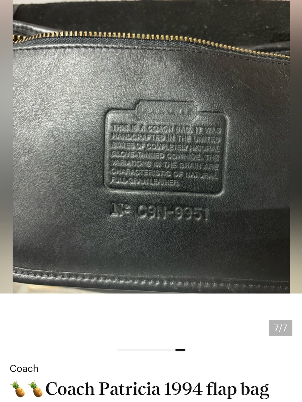 Coach Black Leather Messenger Crossbody with Gold Hardware - Picture 2 of 4